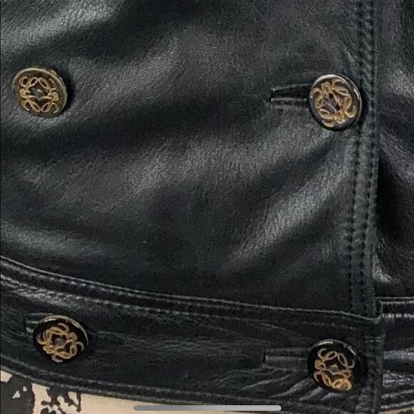 Loewe Black Nappa Leather Vintage Jacket 38 - Picture 5 of 6